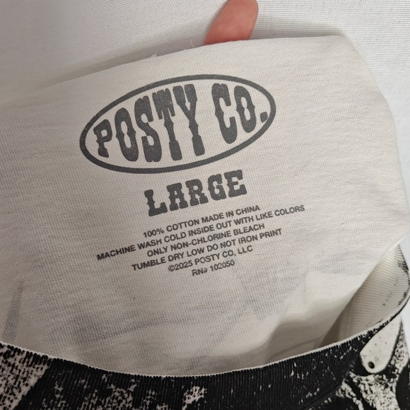 Post Malone Big Ass Stadium Tour Shirt White Huge Graphic Tee 2025 Large - Picture 6 of 6